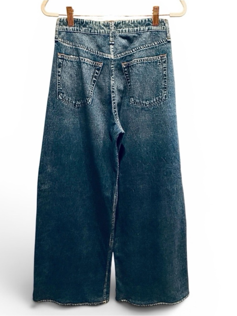 rag & bone Miramar Sofie Ankle Wide Leg Jeans in Kimber - size 24 - Picture 7 of 9